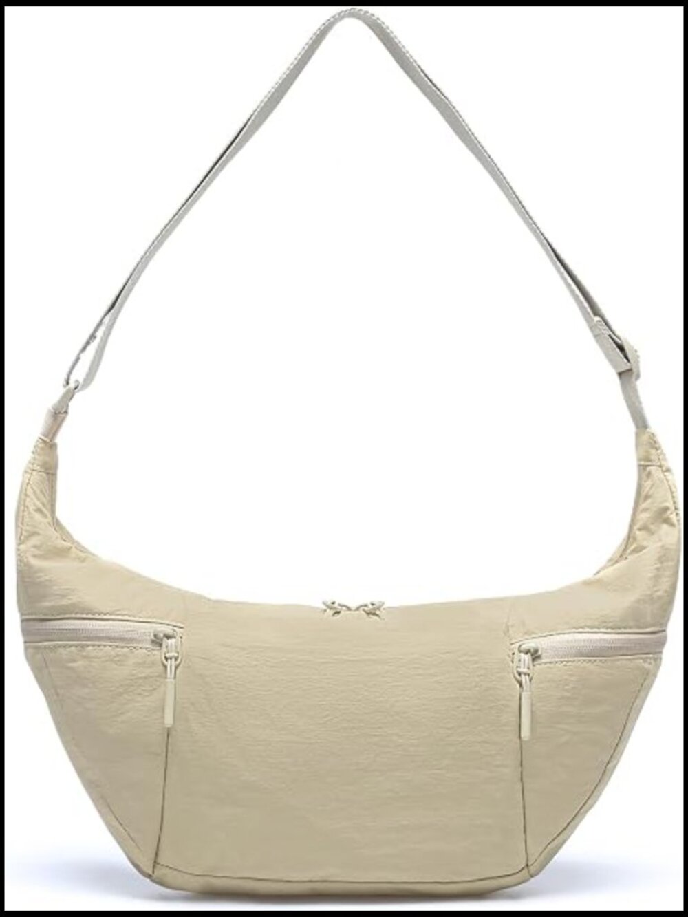 Lightweight Nylon Crescent Crossbody Bag Adjustable Sling Shoulder Hobo Purse - Picture 1 of 7
